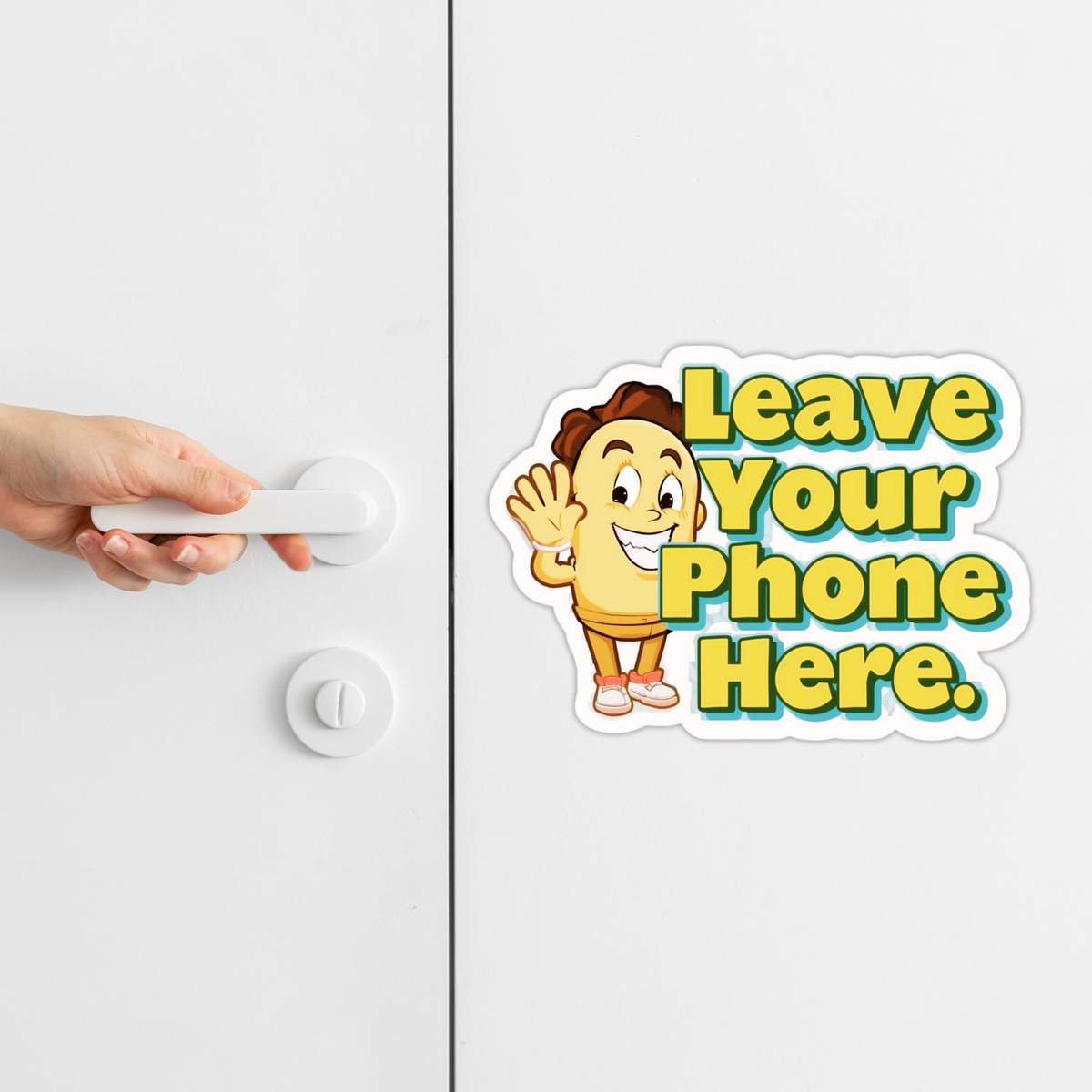 Phone Outside You Ll Survive Waterproof Matte Phone Restriction Sticker 15 14 Cm Approx Copy premium product image view 3