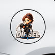 Petrol Girl Sticker 12 13 Cm Cute Fuel Nozzle Cartoon Design Waterproof Matte Vinyl Stixy Copy premium vinyl sticker image 309