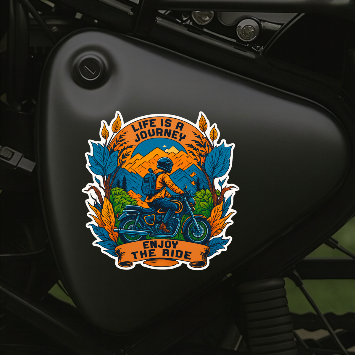 Me Vs Me Sticker Motivational Quote Vinyl Decal Copy premium product image view 5
