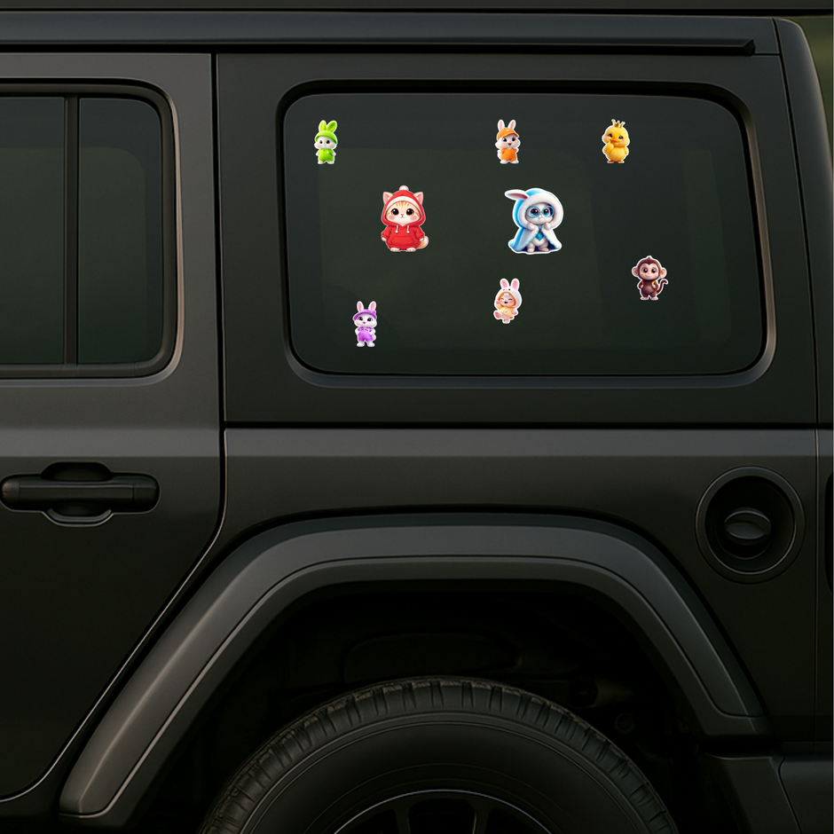 Human Dog Paw Bond Sticker 18Cm Matte Vinyl Stixy Copy high-quality product image angle 5