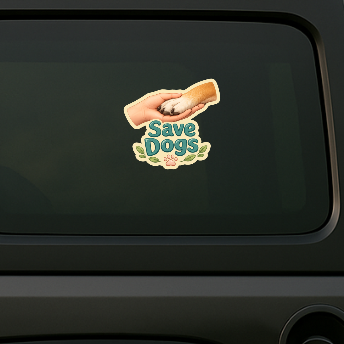 Save Animals Cute Pets Awareness Sticker 18Cm Matte Vinyl Stixy Copy high-quality product image angle 2