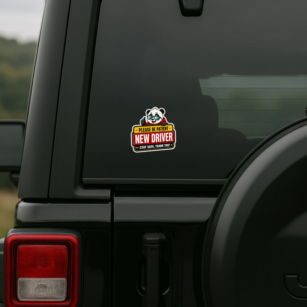 Please Be Patient New Driver Sticker 18 18 Cm Funny Beginner Driver Safety Sign Waterproof Matte Vinyl Stixy Copy premium vinyl sticker image 174