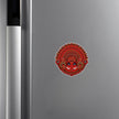 Red Theyyam Mandala Waterproof Matte Sticker Applied on Cupboard by STIXY