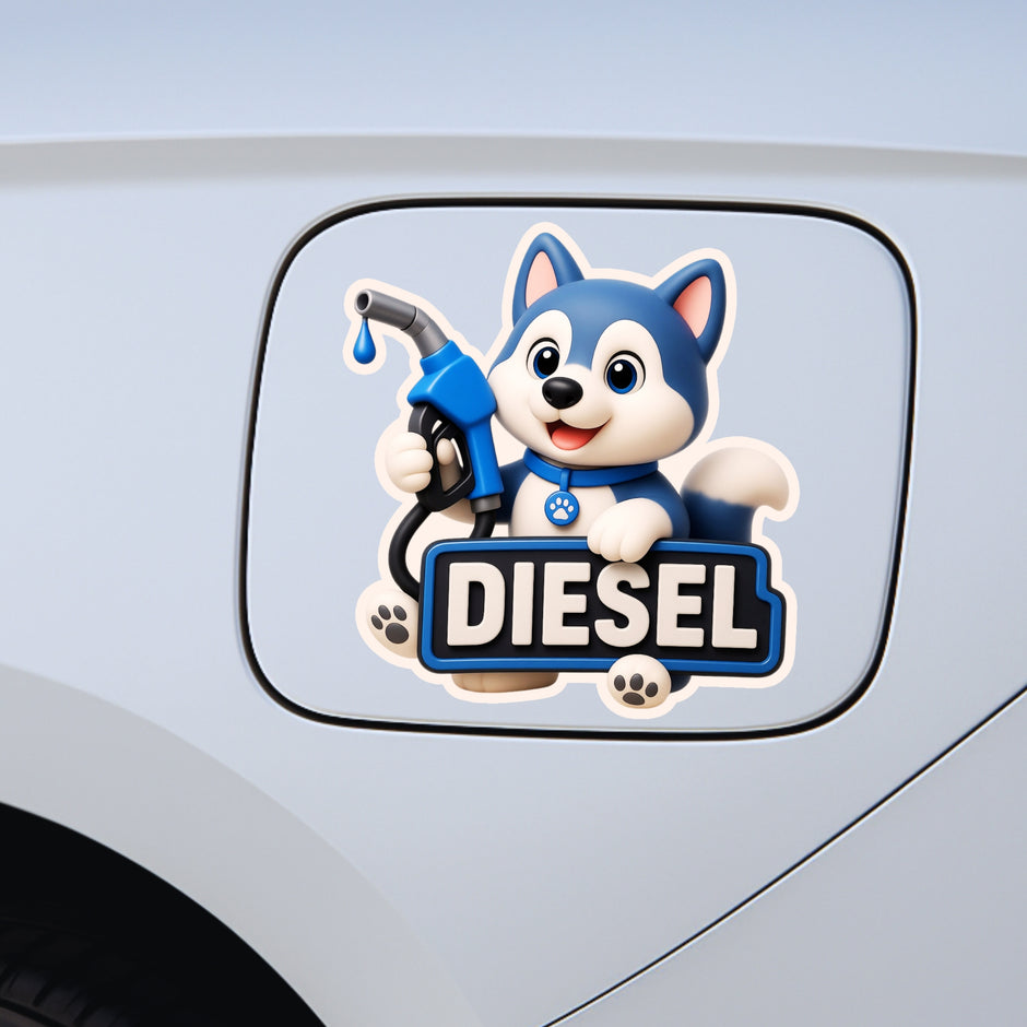 Diesel Bull Sticker 13 13 Cm Powerful Fuel Nozzle Cartoon Design Waterproof Matte Vinyl Stixy Copy premium vinyl sticker image 261
