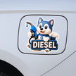 Diesel Bull Sticker 13 13 Cm Powerful Fuel Nozzle Cartoon Design Waterproof Matte Vinyl Stixy Copy premium vinyl sticker image 261
