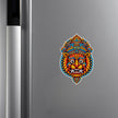 Colorful Indian Guardian Face Waterproof Matte Vinyl Sticker Applied on Cupboard by STIXY