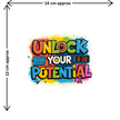 Back Off Skull Sticker Cool Biker Attitude Series Copy premium product image view 2