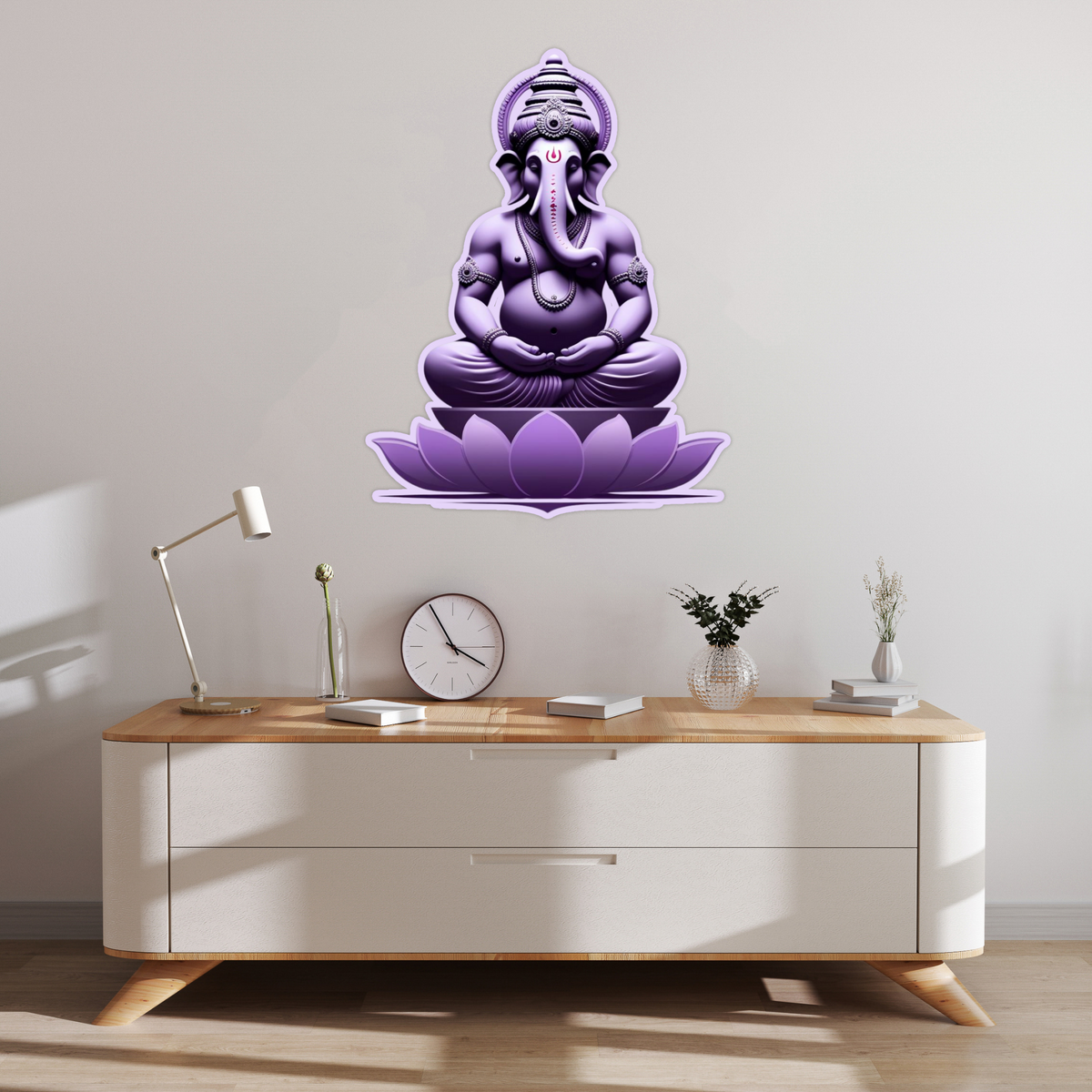 Welcome Home Bappa Sticker Water Resistant Ganpati Decor Festive Door Art Copy premium vinyl sticker product image 3