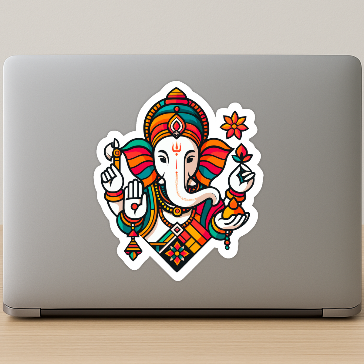 Waterproof Lord Ganesha Sticker Vibrant Spiritual Decal Copy premium sticker product image 2