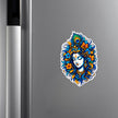 Lord Krishna Waterproof Matte Vinyl Sticker Applied on Cupboard by STIXY