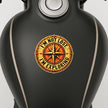 Vintage Compass Adventure Sticker on Black Water Bottle for Travel and Outdoor Lovers