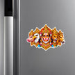 Panchmukhi Hanuman Waterproof Matte Vinyl Sticker Applied on Cupboard by STIXY