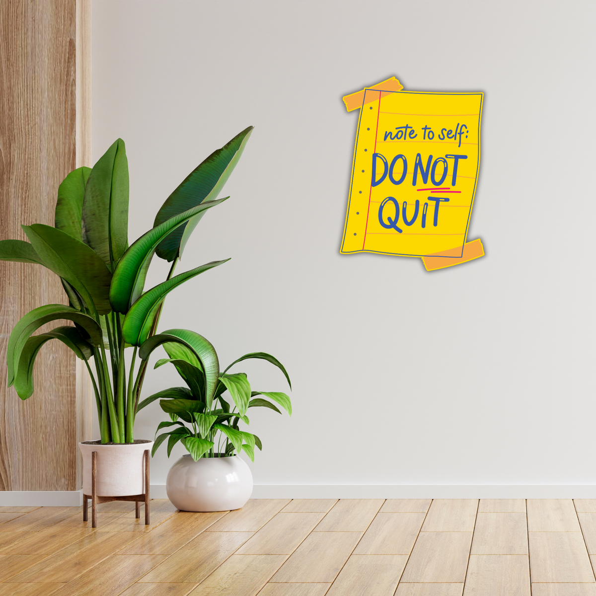Do Not Quit Waterproof Sticker Motivational Note Design premium vinyl sticker product image 6