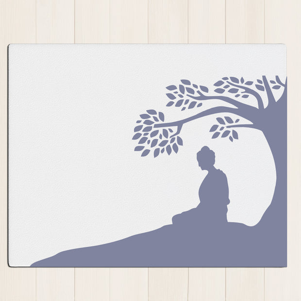 Buddha Bodhi Tree Wall Frame – Reflective Peaceful Meditation Art premium sticker image view 1