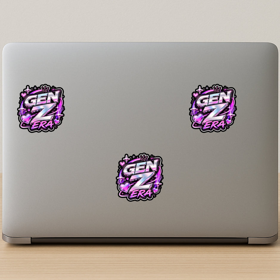 Gen Z Af Sticker Set Of 5 Funny Graffiti Meme Aesthetic Waterproof Matte Vinyl Stixy Copy premium vinyl sticker image 188