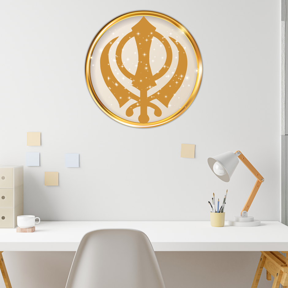Satnam Waheguru Sticker Punjabi Spiritual Design Water Resistant Vinyl Copy premium sticker product image 2