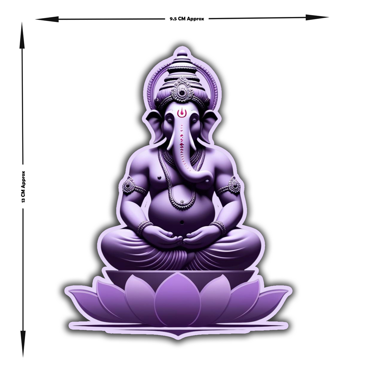 Welcome Home Bappa Sticker Water Resistant Ganpati Decor Festive Door Art Copy premium vinyl sticker product image 4