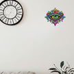 Vibrant Geometric Evil Eye Sticker Applied on Door by STIXY