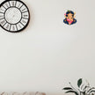 Lord Ganesha Lotus Sticker Applied on Wall for Traditional Indian Spiritual Home Decor by STIXY