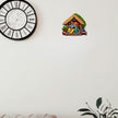 Radha Krishna Rustic Hut Devotional Sticker Applied on Wall for Spiritual Home Decor by STIXY