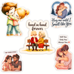 Romantic Couple Love Sticker Set of 5 – Waterproof Matte (7–11 cm) high-quality product image angle 5