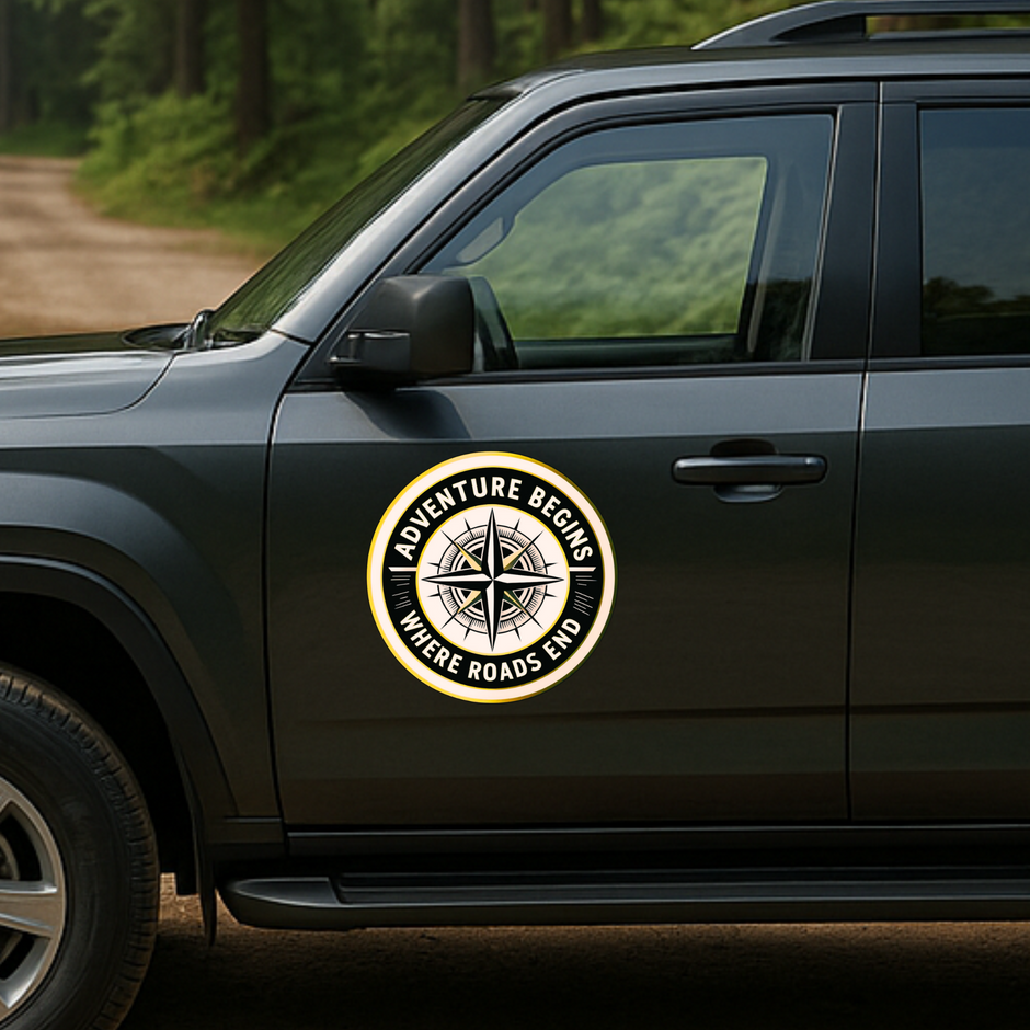 Adventure Machine 4X4 Sticker Jeep Front Design Decal Copy premium sticker product image 3