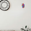 Colorful Psychedelic Cat Face Sticker with Mandala Art Applied on Wall by STIXY