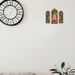 Traditional Cow and Peacock Jharokha Sticker Set Applied on Wall for Indian Home Decor by STIXY