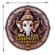 Om Gan Ganapataye Namah Waterproof Ganesha Mantra Sticker premium vinyl sticker product image 6