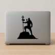 Lord Shiva On Mountain Silhouette Waterproof Sticker Mahadev Trishul Design premium vinyl sticker product image 4