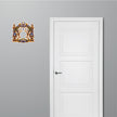 Pair of White Elephants Lotus Vastu Waterproof Matte Vinyl Sticker Applied Near Door by STIXY