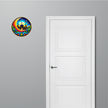 Islamic Mosque Crescent Moon Spiritual Decorative Sticker Applied on Door by STIXY
