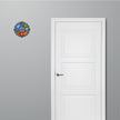 Five Element Vastu Direction Wheel Waterproof Matte Vinyl Sticker Applied Near Door by STIXY