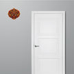Kirtimukha Guardian Protection Waterproof Matte Vinyl Sticker Applied Near Door by STIXY