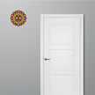 Colorful Lord Jagannath Mandala Sticker Applied on Door by STIXY