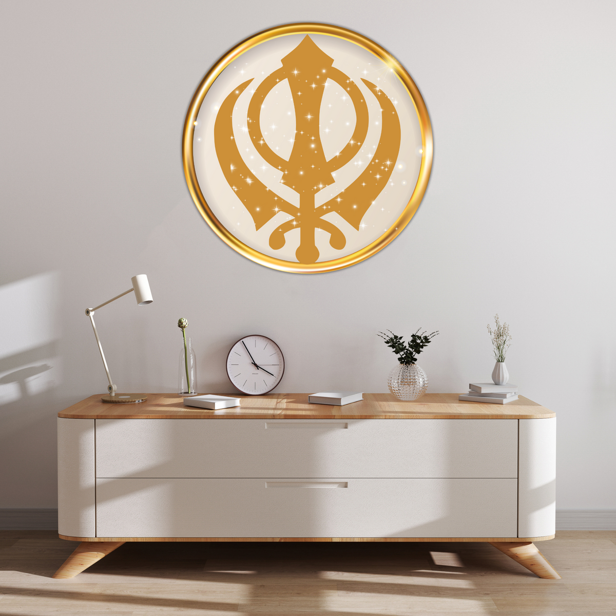 Satnam Waheguru Sticker Punjabi Spiritual Design Water Resistant Vinyl Copy premium sticker product image 5