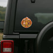 Lord Jagannath Balabhadra Subhadra Devotional Sticker on SUV Rear Window for Spiritual Car Decor