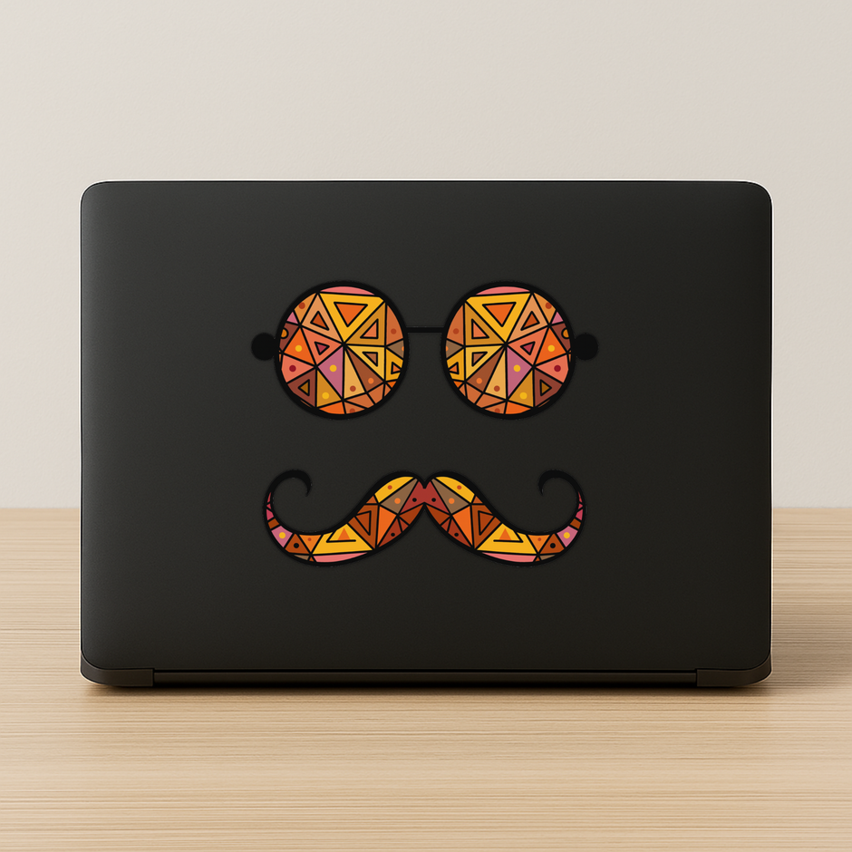 Sun Moon Sunglass Sticker Vibrant Boho Edition Copy premium product image view 4