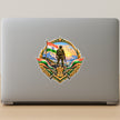 Indian Army Soldier Patriotic Badge Sticker Displayed on Laptop by STIXY
