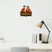 Traditional Indian Couple Welcome Sticker Applied on Wall for Home and Office Decor by STIXY