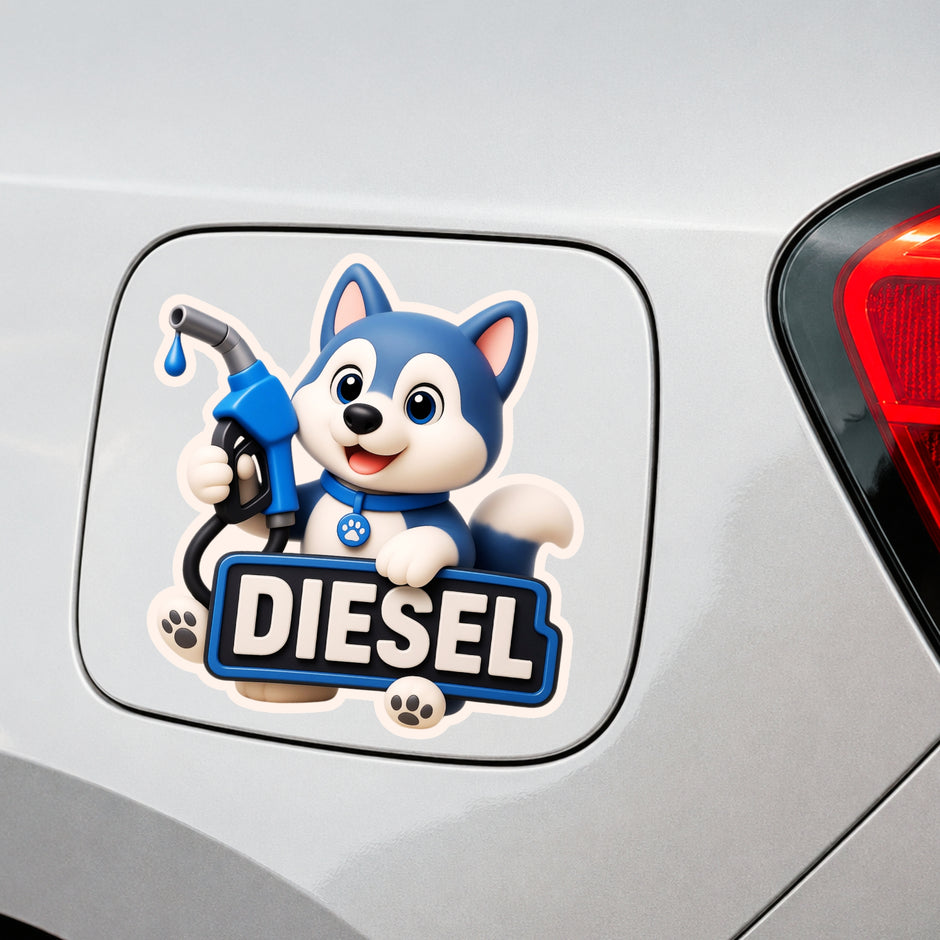 Diesel Bull Sticker 13 13 Cm Powerful Fuel Nozzle Cartoon Design Waterproof Matte Vinyl Stixy Copy premium vinyl sticker image 263