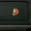 Colorful Lord Ganesha Trishul Waterproof Spiritual Sticker Applied on Car by STIXY