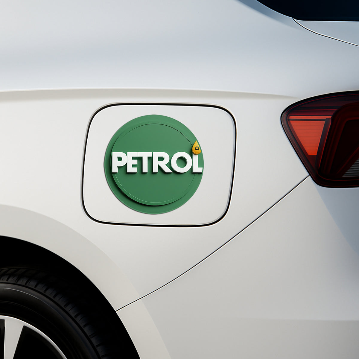 Petrol Logo Vinyl Sticker Bold 3D Green Fuel Themed Graphic For Car And Bike Tanks premium sticker image view 2
