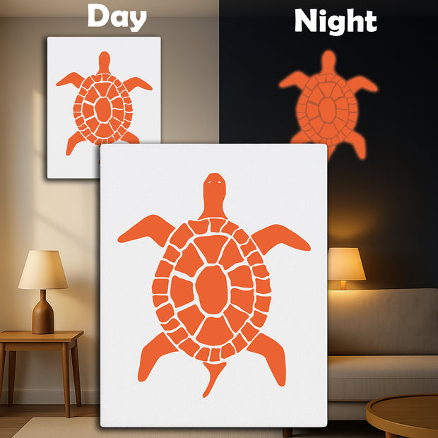 Premium Vastu Tortoise Glow Frame – Brings Stability & Positive Energy premium vinyl sticker product image 1