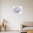 Royal Peacock Wall Frame Reflective Mandala Style Feathers In Premium Art premium sticker image view 2