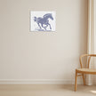 Running Horse Wall Frame Reflective Power Energy Artwork For Motivation premium sticker image view 2