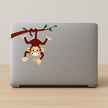 Funny Monkey Hanging Vinyl Sticker Cartoon Wall Laptop Decor premium sticker image view 2