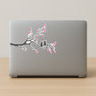 Love Birds On Heart Tree Branch Romantic Wall Sticker Minimalist Couple premium sticker image view 2