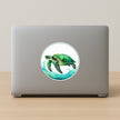 Vastu Sea Turtle Vinyl Sticker Peace Prosperity Symbol For Home Or Workspace premium vinyl sticker product image 3