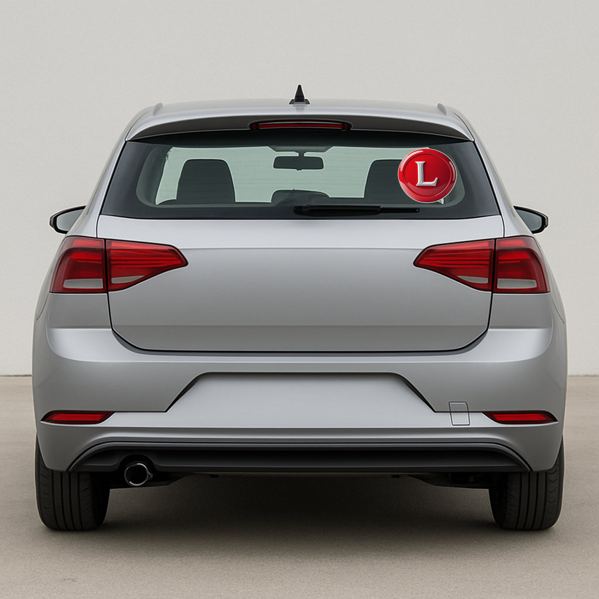 Premium Red L Learner Sticker Stylish Vinyl Decal For New Drivers premium sticker image view 3